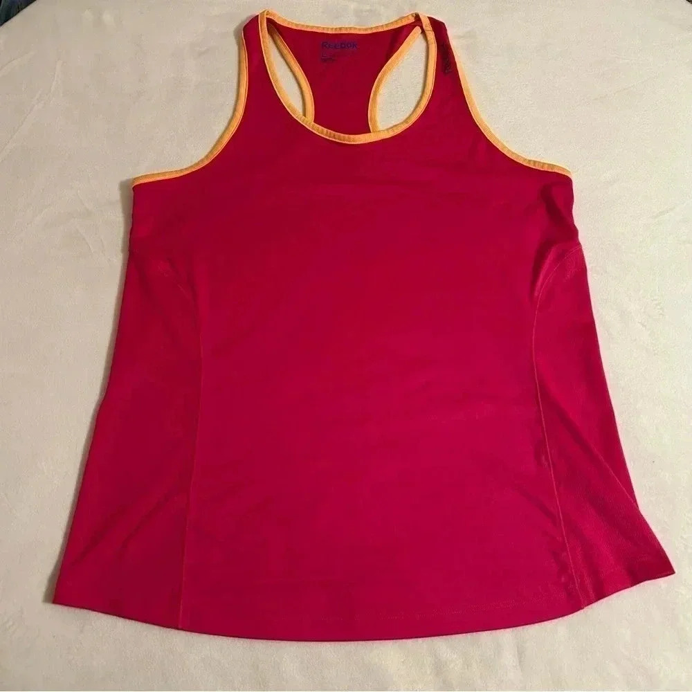 Reebok  Large Pink and Orange Tank Top